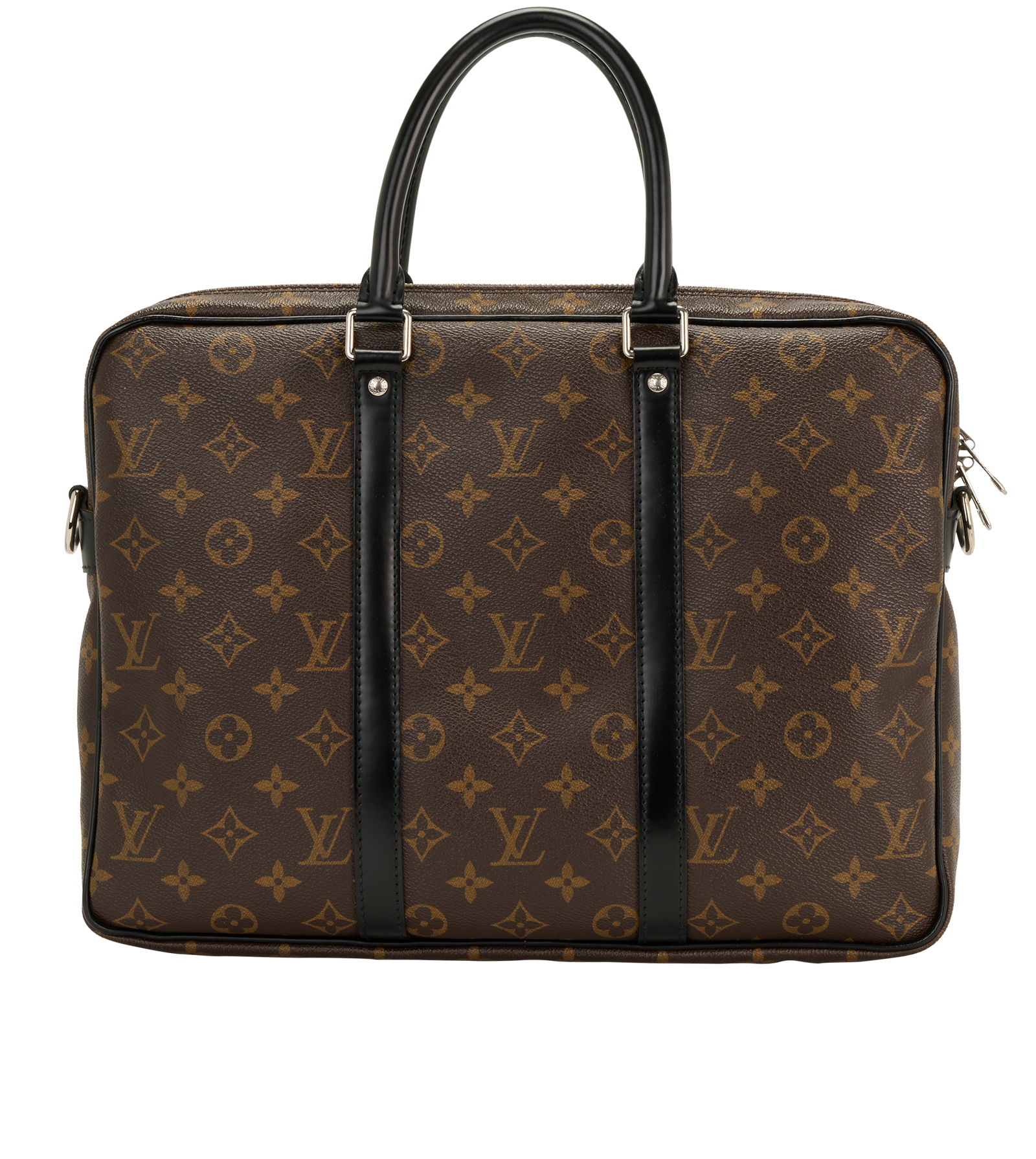 Porte Documents Voyage, &pound;750, Handbags, Brown, Canvas, Back view